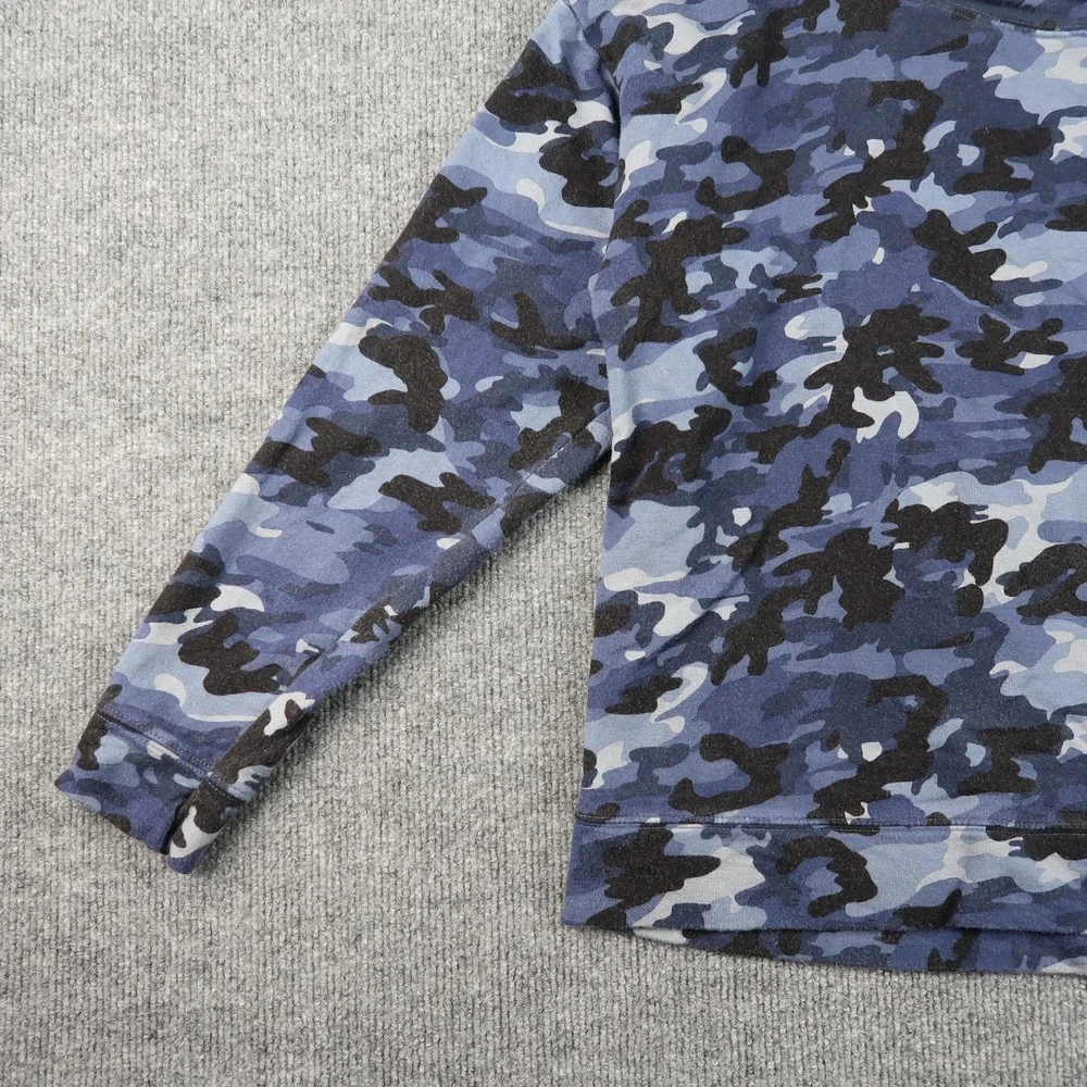 Tahari‎ Sweater Mens Medium Camouflage Pullover Crewneck Camo Long Sleeve